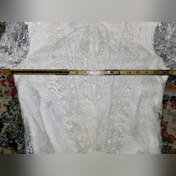 VINTAGE JESSICA MCCLINTOCK LACE WEDDING DRESS SZ 9/10. - Picture 7 of 14